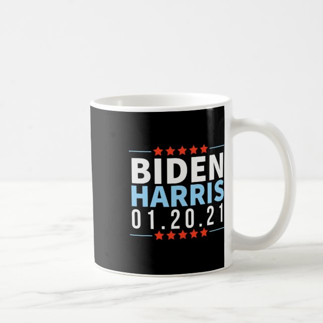 Biden Harris im Januar 2021 Wahlsieg Inaugur Kaffeetasse (Rechts)