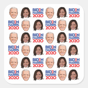 Biden Harris / Joe und Kamala Quadratischer Aufkleber