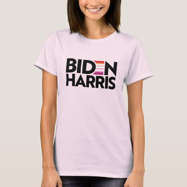 Biden Harris Lesbian Pride T - Shirt (Vorderseite)