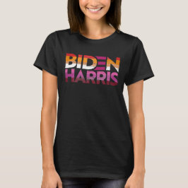 Biden Harris Lesbian Pride T - Shirt