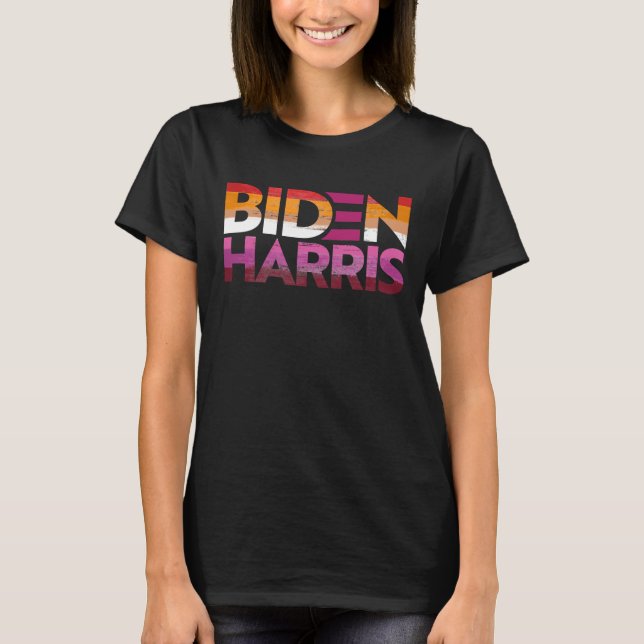Biden Harris Lesbian Pride T - Shirt (Vorderseite)