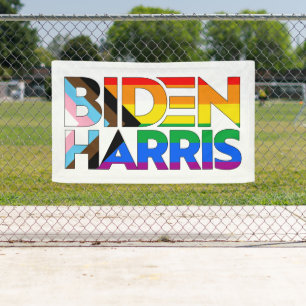 Biden Harris LGBTQ+ Fortschrittsstolz Banner