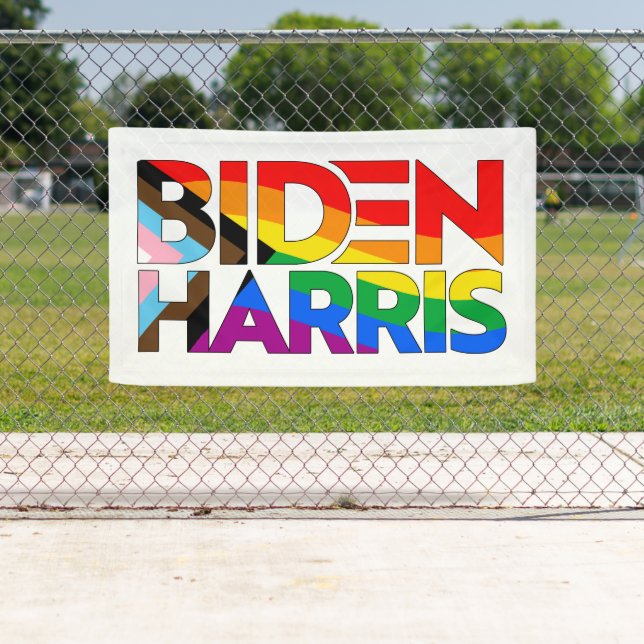 Biden Harris LGBTQ+ Progress Prix Banner (Insitu)