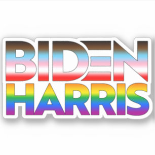 Biden Harris LGBTQ+ Stolz Aufkleber