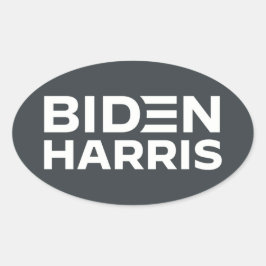 BIDEN HARRIS OVALER AUFKLEBER