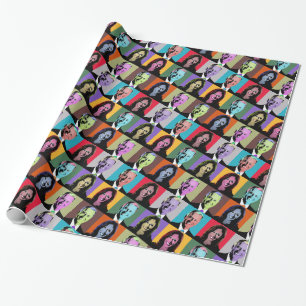 Biden Harris Pop Art (Neon) Geschenkpapier