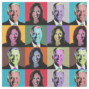 Biden Harris Pop Art (Neon) Stoff