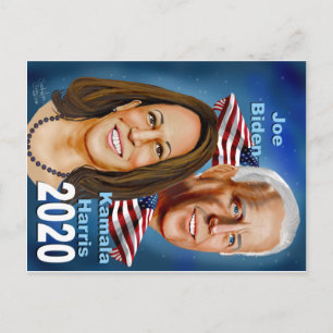 Biden Harris Postcard Postkarte