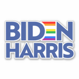 BIDEN HARRIS PRIDE AUFKLEBER