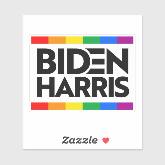 BIDEN HARRIS Pride Block Aufkleber (Blatt)