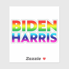 "Biden Harris" Primer Regenbogenfarben lgbt lgbtq Aufkleber
