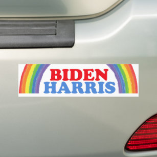 Biden Harris Rainbow Custom Niedlich Democracy Autoaufkleber