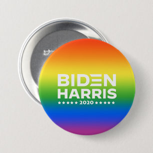 BIDEN HARRIS - Rainbow-Pride-Farben Button
