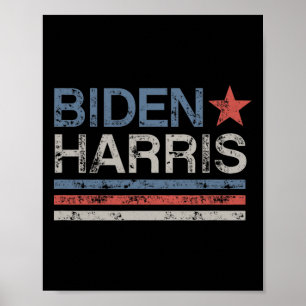 Biden Harris Retro-Vintage-Design Biden Harris Poster