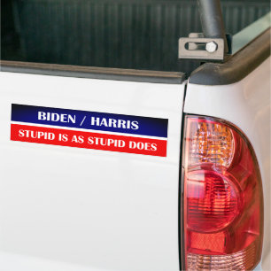Biden Harris Stupid ist wie Stupid! Autoaufkleber
