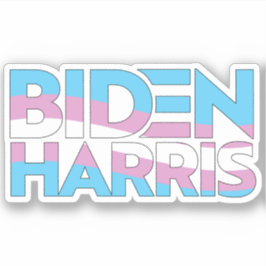 Biden Harris Trans Pride Aufkleber