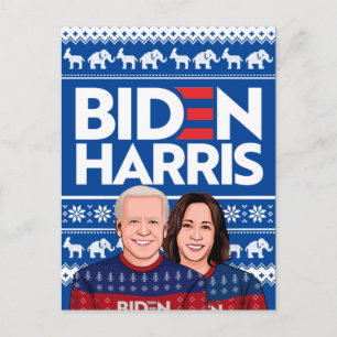 BIDEN HARRIS UGLY SWEATER POSTKARTE