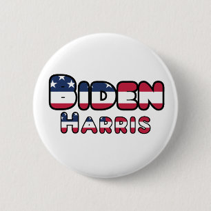 Biden & Harris unterstützen US-Wahlen 2020 Button