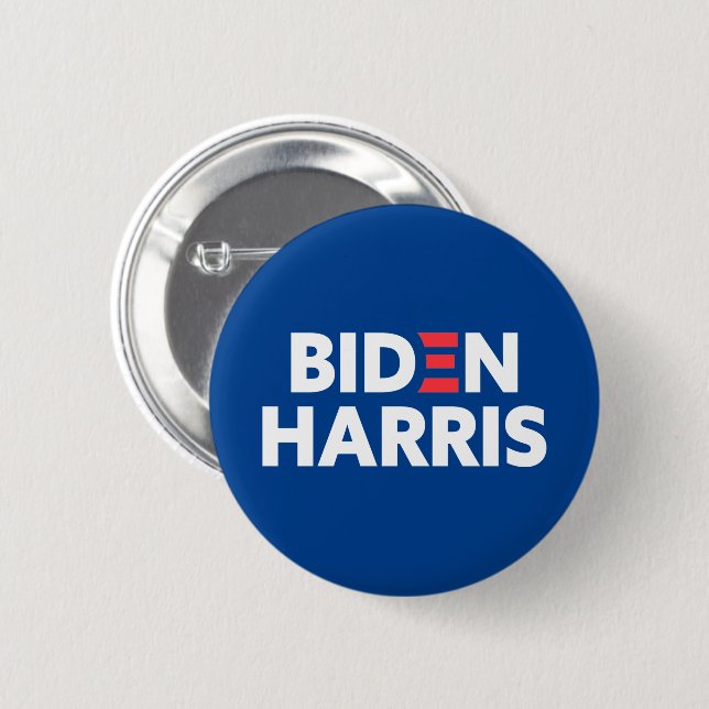 Biden / Harris Wahlkampagne Blue Button (Vorne & Hinten)