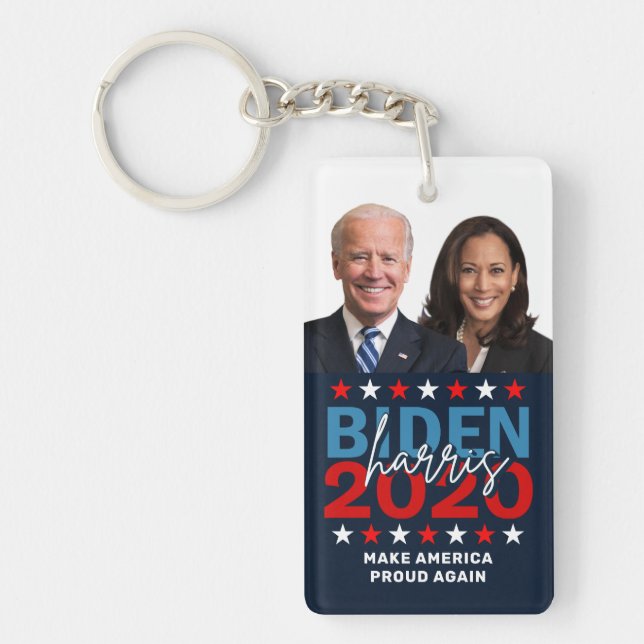 Biden Harris Wahlkampf 2020 mit Fotos Schlüsselanhänger (Vorderseite)