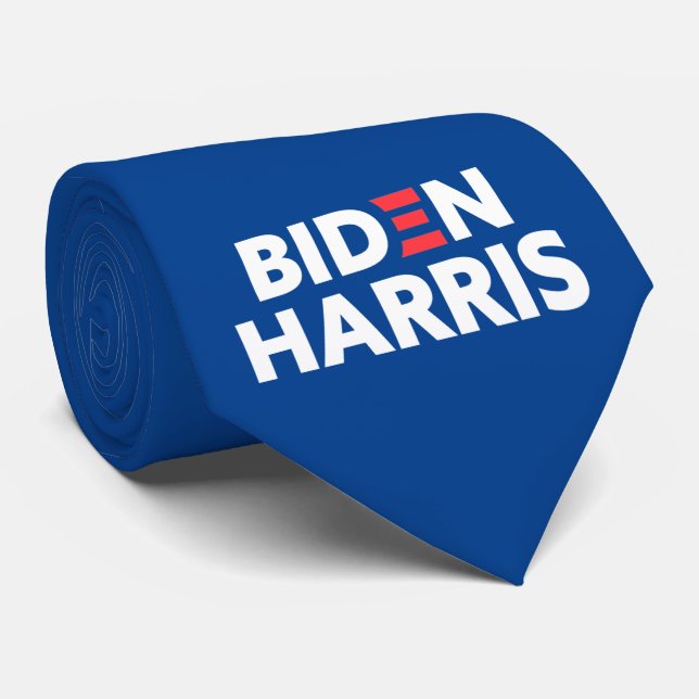 Biden/Harris-Wahlunterstützung Blau Krawatte (Gerollt)