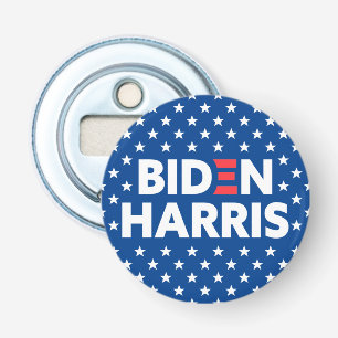 Biden / Harris White Stars Muster Blau Flaschenöffner