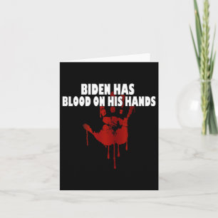 Biden hat Blut in den Händen. Anti Biden bringt Tr Karte