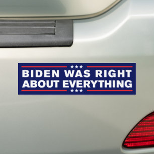 Biden hatte in allem, was gegen Trump gerichtet wa Autoaufkleber
