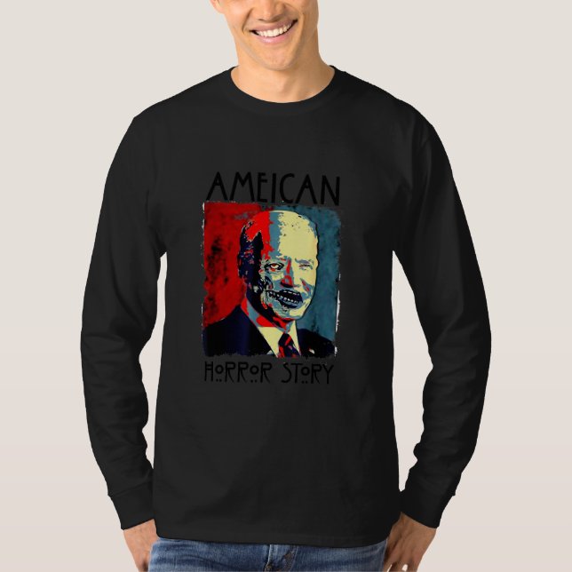 Biden Horror American Zombie Story Halloween Joe T-Shirt (Vorderseite)