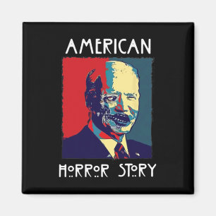Biden Horror American Zombie Story Halloween Retro Magnet