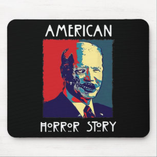 Biden Horror American Zombie Story Halloween Retro Mousepad