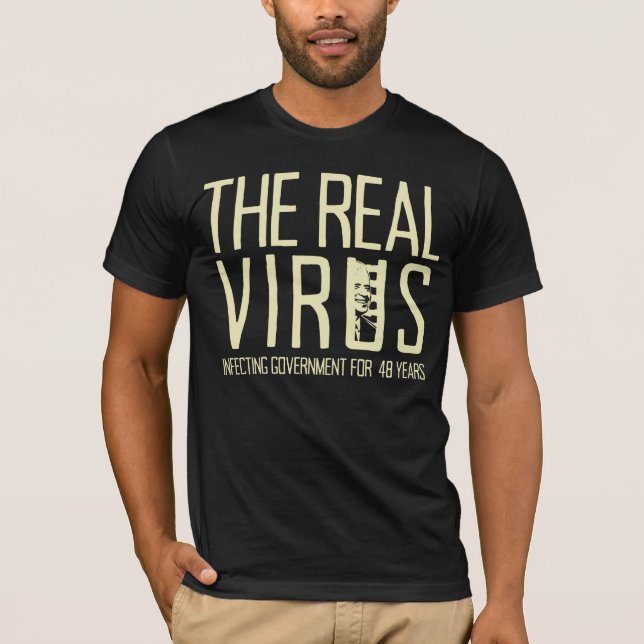 Biden ist der echte Virus-Anti-Biden T-Shirt (Vorderseite)
