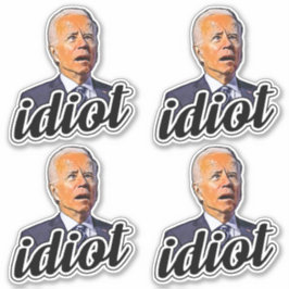 Biden ist ein lustiger Idiot gegen Biden Pro trump Aufkleber