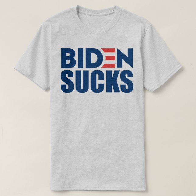 BIDEN IST ZUM KOTZEN Anti Joe Biden T - Shirt (Design vorne)