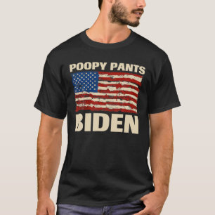 Biden Kack Kostüm T-Shirt, Poopy Pants Biden, Fun T-Shirt