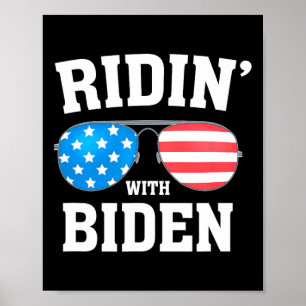 Biden Kamala Harris 2024 - Ridin' With - Liberal Poster
