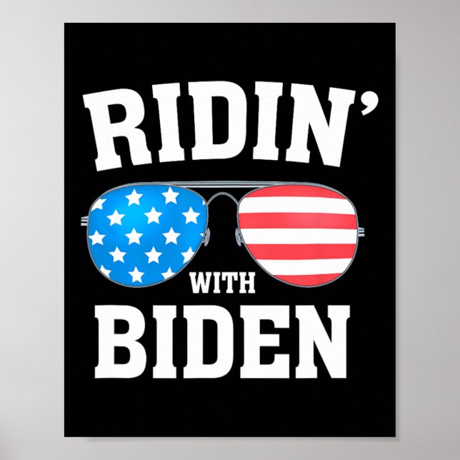 Biden Kamala Harris 2024 - Ridin' With - Liberal Poster (Vorne)
