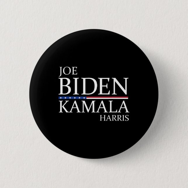 Biden Kamala Harris Democrat 2024 Biden Harris Button (Vorderseite)