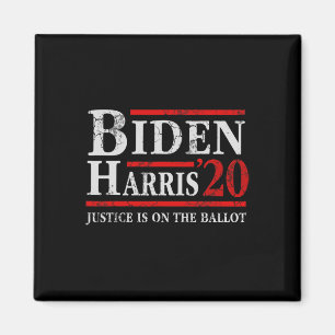 Biden Kamala Harris Justice steht auf dem Wahlzett Magnet