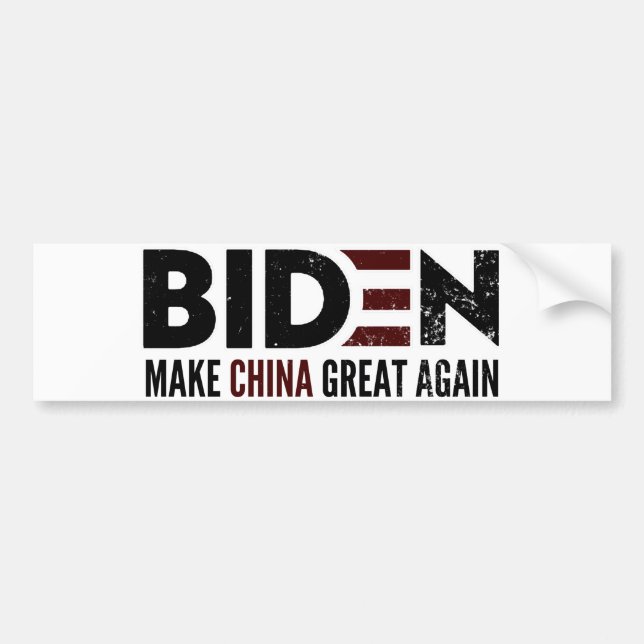 Biden macht China wieder großartig Autoaufkleber (Vorne)