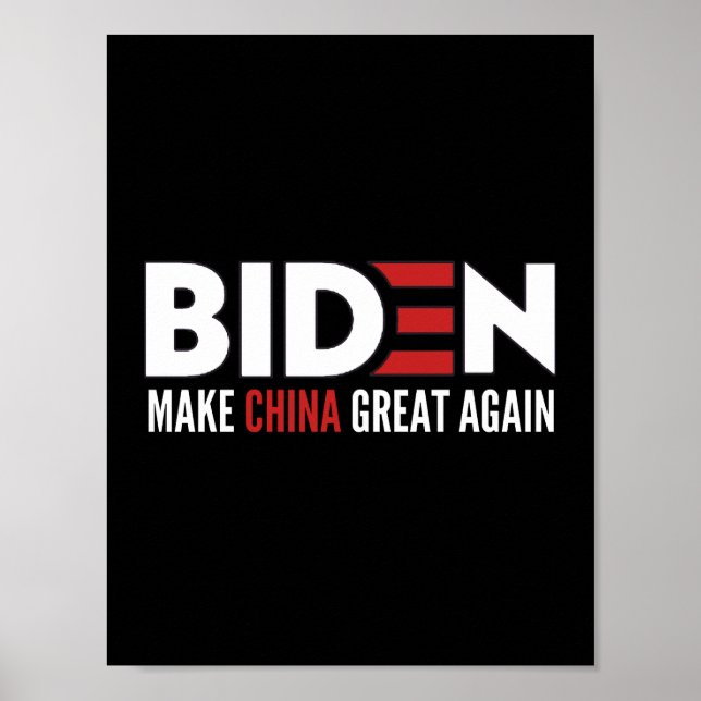 Biden macht China wieder großartig Poster (Vorne)