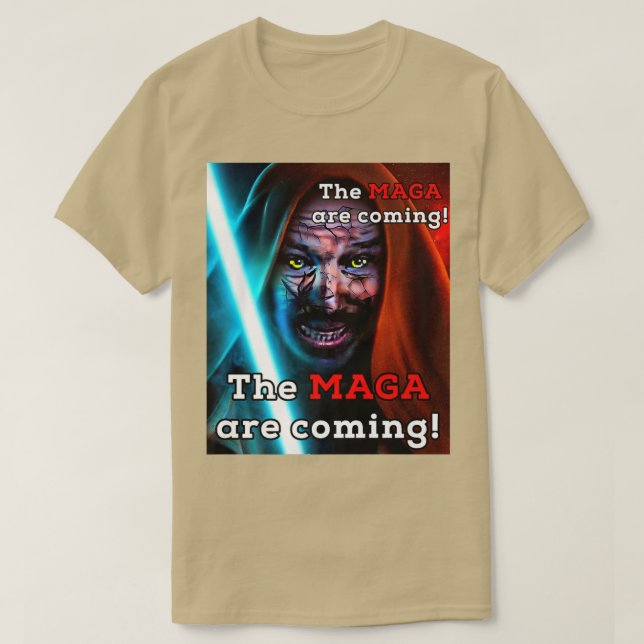 Biden Midnight Ride MAGA Are Coming Adult Costume  T-Shirt (Design vorne)