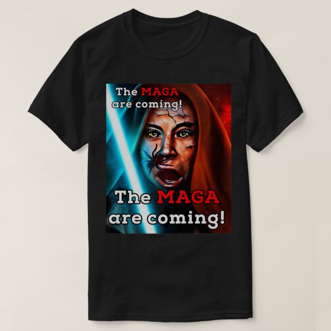 Biden Midnight Ride MAGA Are Coming Adult Costume  T-Shirt (Design vorne)