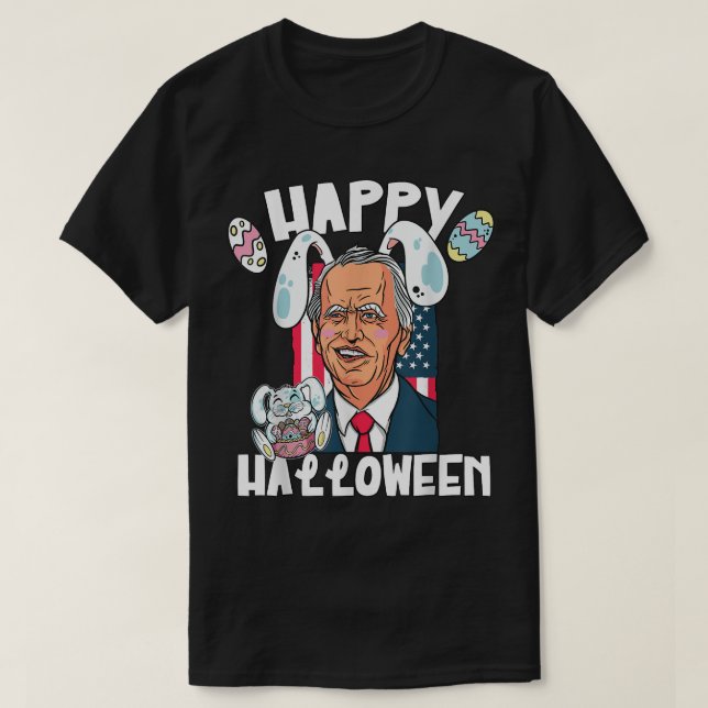 Biden mit Ostersonnigen Ohren T-Shirt (Design vorne)