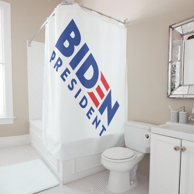 Biden Präsident Duschvorhang (Beispiel)