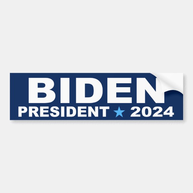 Biden President 2024 Autoaufkleber (Vorne)