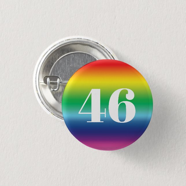 Biden President, Biden Harris 2020 lgbtq lgbt Button (Vorne & Hinten)