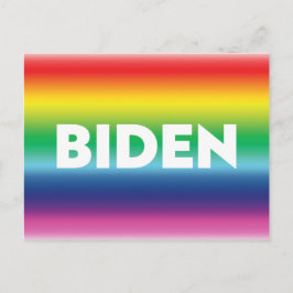 "Biden" Pride lgbtq lgbt Regenbogenfarben Postkarte