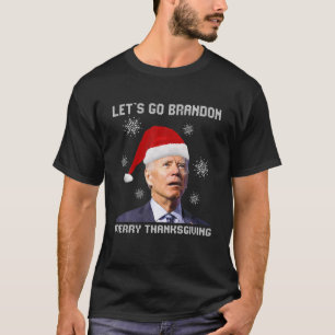 Biden Santa Merry Erntedank Lasse Go Branson Bra T-Shirt