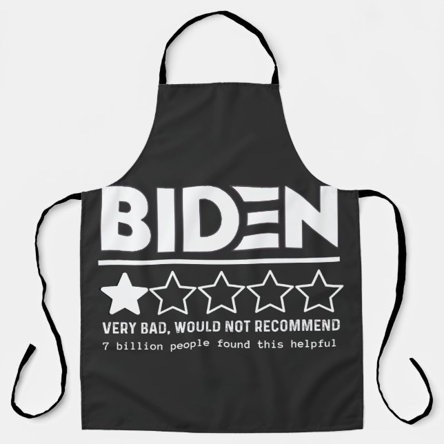 Biden sehr schlecht würde nicht empfehlen T - Shir Schürze (Vorderseite)